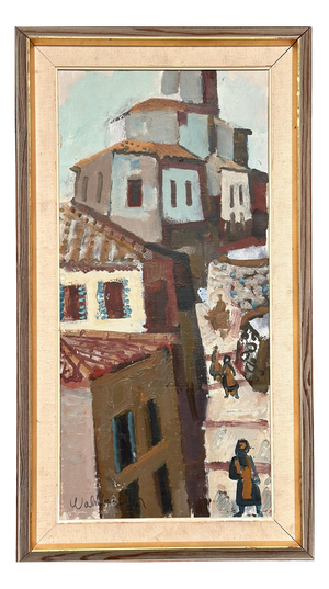 Bertil Wahlberg, Southern Motif, 1960s, Oil on Canvas, Framed