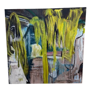 Orginal Expressionist and Abstract Oil Painting by A. Murrell 60x60 For Sale
