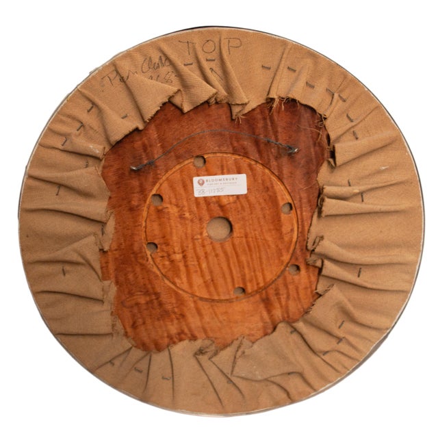 Abstract American Modernist Geometric Oil on Canvas Circular Painting New York by Pierre Clerk, 1968 For Sale - Image 11 of 12