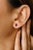 Metal 18k Gold Minimal Amethyst Jewelry Set Pendant, Ring Size 7 and Stud Earrings- 4 Pieces For Sale - Image 7 of 16
