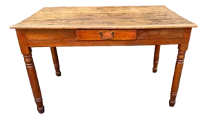 Antique Early American Primetive Style 1 Drawer Table