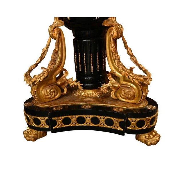 Ceramic Napoleon III Revival Centre Table with Ormolu Plaques from Sèvres For Sale - Image 7 of 8