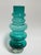 Mid-Century Modern Mid 20th Century Tamara Aladin for Riihimaki Finland Large Turquoise Green Glass Vase For Sale - Image 3 of 9