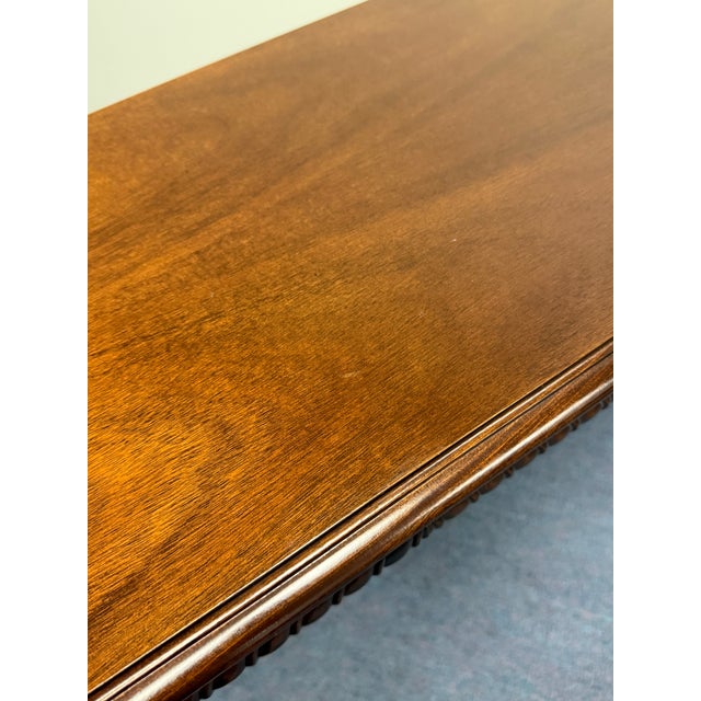 Brown Vintage Councill Craftsman Georgian Console Sofa Table For Sale - Image 8 of 12