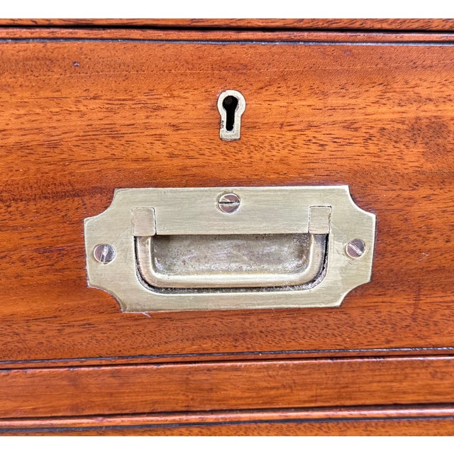 Military Campaign Camphor Wood Chest of Drawers, 1860 For Sale - Image 14 of 16