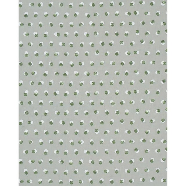 Taylor Embroidery artfully combines a few simple elements—bursts of offset French knots embroidered over a field of hand-...