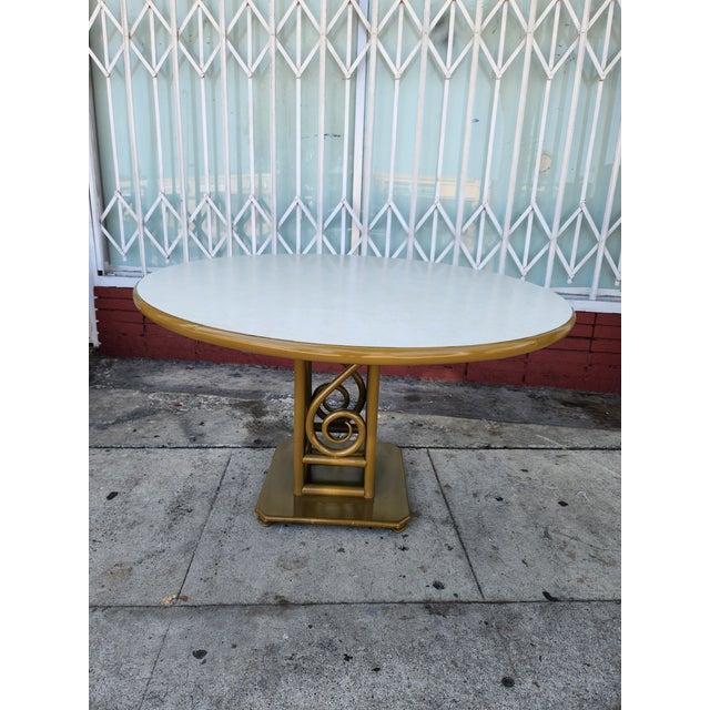 Mid-Century Modern Vintage Dining Table With 4 Swivel Chairs For Sale - Image 3 of 6