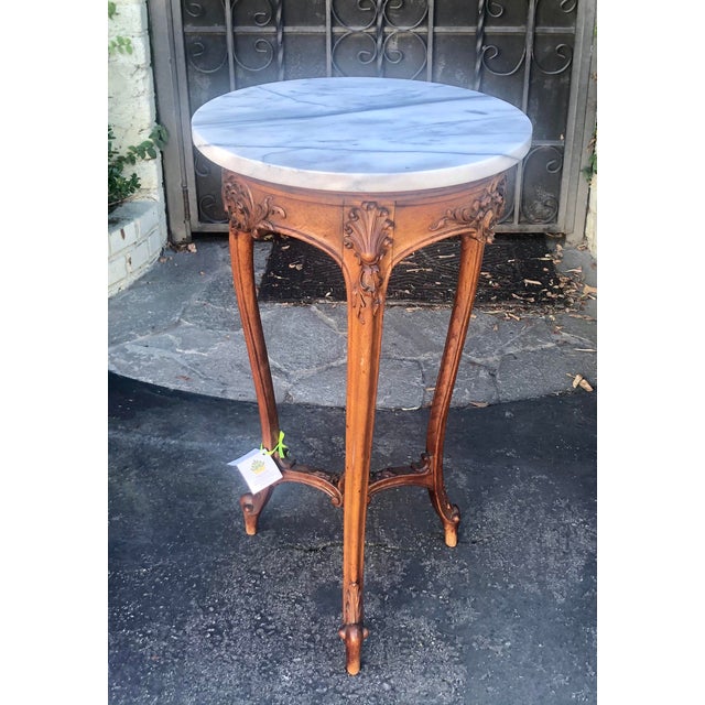 Antique French Provincial Marble Top Occasional Table Chairish