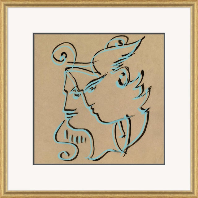 Illustration Hera & Zeus Framed Art Print by David Phoenix For Sale - Image 3 of 3