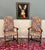 1920s Antique Pair of Catalan Style Carved Oak Recently Upholstered Armchairs C. 1920s For Sale - Image 5 of 18