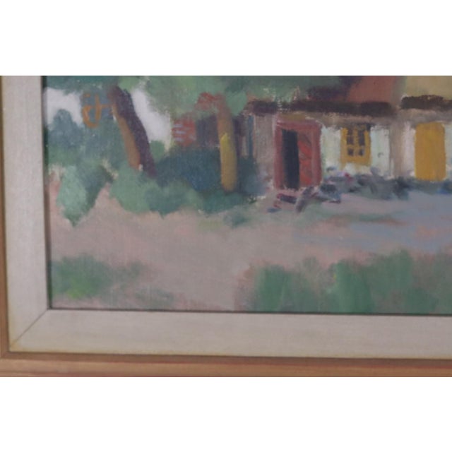 Erik Oldberg, Cottage, 1950s, Oil on Canvas, Framed For Sale - Image 7 of 16