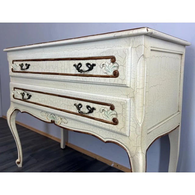 Wood Vintage Louis XIV French Chest of Drawers For Sale - Image 7 of 13