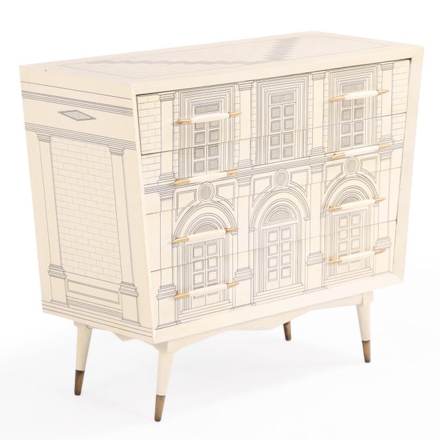 Italian An Italian Architectural Commode, in the Manner of Fornasetti, C. 1950. For Sale - Image 3 of 8