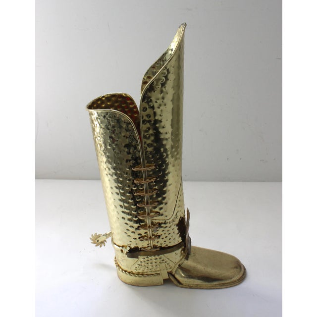 Umbrella Stand English Riding Boot For Sale - Image 4 of 13