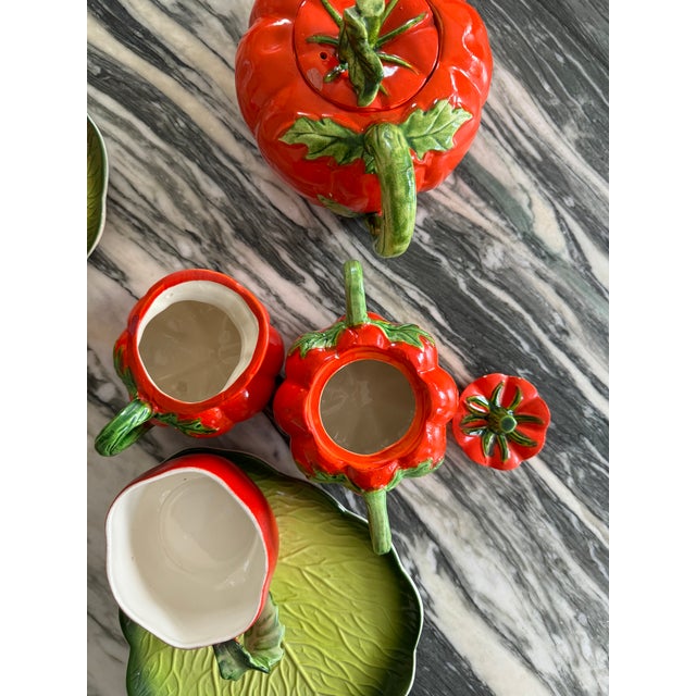 1962 Holt Howard Tomato Motif Tea & Snack Serving Set - 11 Pieces For Sale - Image 11 of 12