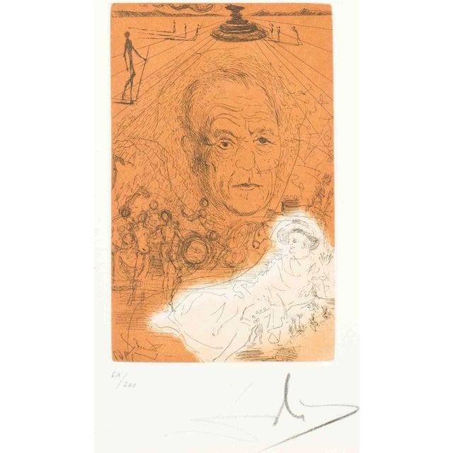 Color etching on Arches paper. Image dimension 19.8x12.3. Edition of 69/200. Hand signed and numbered in pencil. Prov....