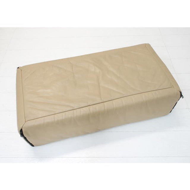 1990s Leather Plumy Sofa & Ottoman by Annie Hieronimus for Cinna, 1980s, Set of 2 For Sale - Image 5 of 14