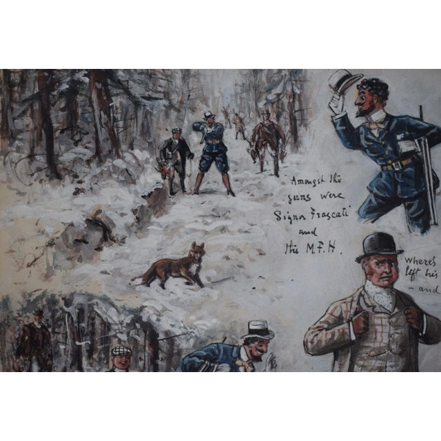 Vignette Depicting Hunting Scenes Watercolour by George Finch Mason For Sale In New York - Image 6 of 9