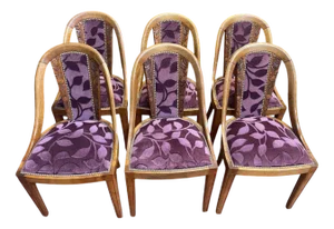 Art Deco Gondola Chairs, Set of 6