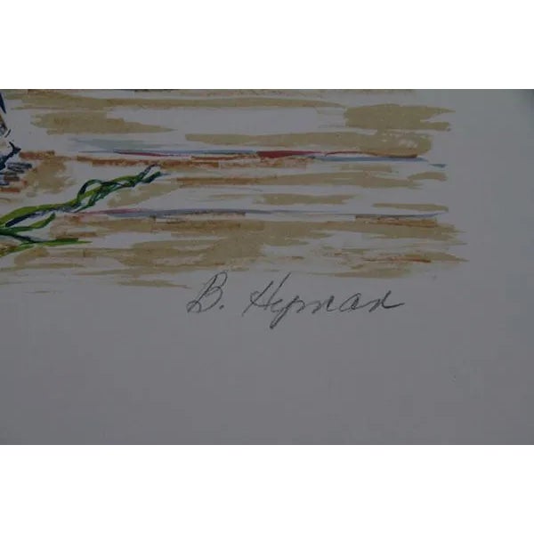 This lithograph, titled "Flower Arrangement," was created by Beverly Hyman in 1980. It is edition 375 and is both signed...