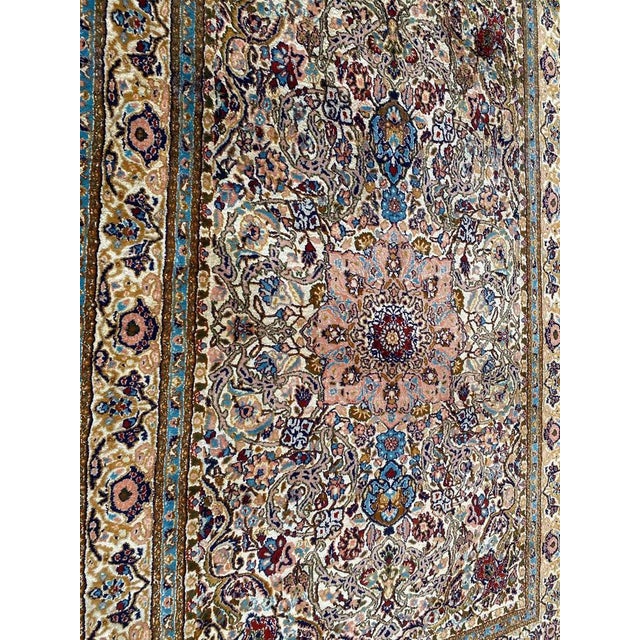 Vintage Indian Punjab Silk Rug, 1980s For Sale - Image 18 of 18