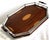 Antique English Silver and Mahogany Gallery Tray For Sale - Image 4 of 18