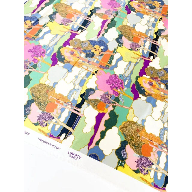 Not Yet Made - Made To Order Silk Pillowcase Made With Liberty Fabric Prospect Road For Sale - Image 5 of 7