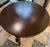 Vintage Hand-Carved Mahogany Veneer Extension Dining Table - 40.5" Round to 88.5" For Sale - Image 9 of 11