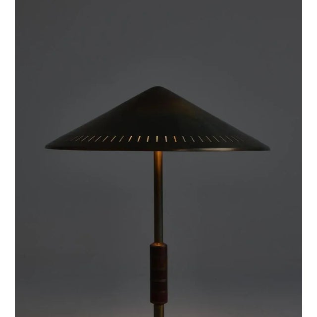 Lyfa Danish Modern Table Lamp in Brass by Bent Karlby for Lyfa, 1956 For Sale - Image 4 of 11