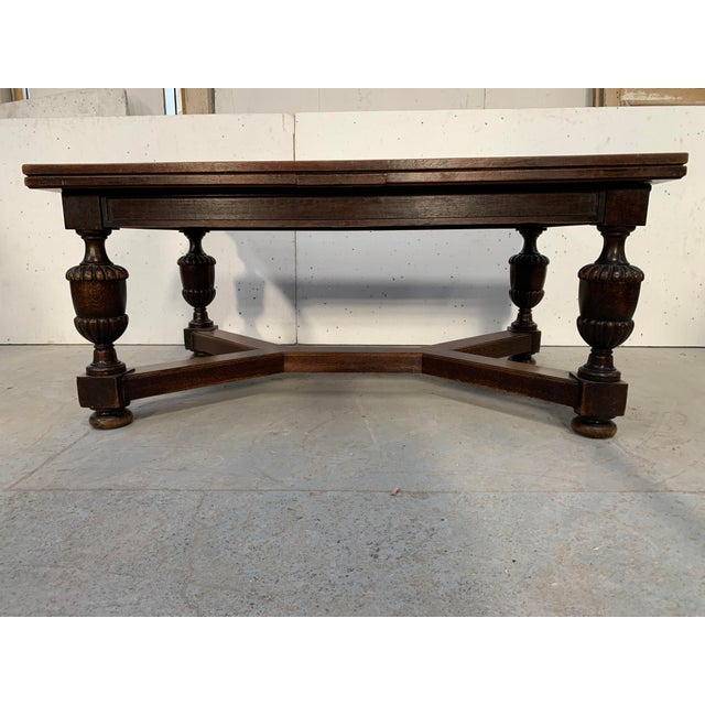 Renaissance-Style Oak Dining Table, 20th Century For Sale - Image 11 of 12