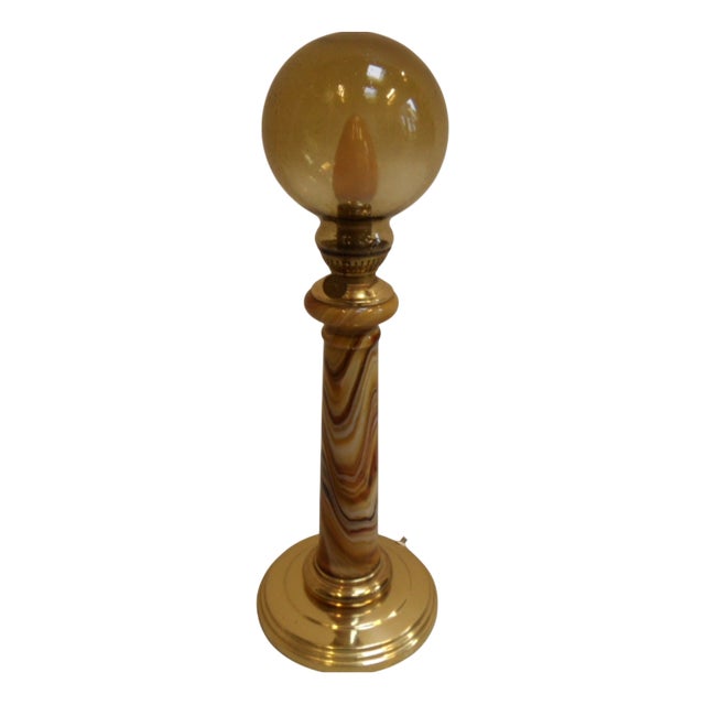 Vintage Table Lamp in Brass, 1960s For Sale