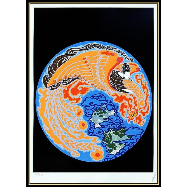Message us to inquire about custom framing options! (Included for free with every purchase) The artwork is of impressive...