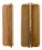 Big Curved Amber Murano Glass and Brass Wall Sconces, 2000, Set of 2 For Sale