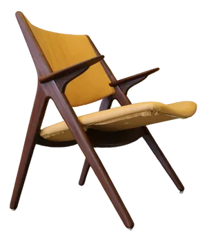 Danish Armchair in Teak and Leather