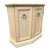 Wood Vintage Entry Cabinet with Faux Rattan Wicker 36x14x29 For Sale - Image 7 of 8