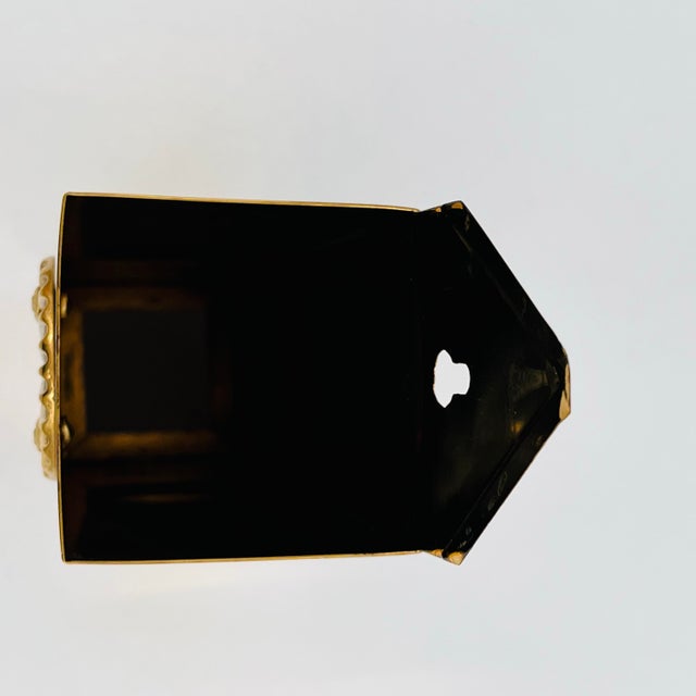 Vintage Brass Wall Mounted Match Stick Holder With Scallop Shell For Sale - Image 9 of 9