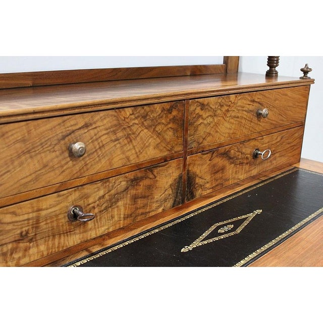 Brown Small Louis-Philippe Bureau in Dried Walnut For Sale - Image 8 of 18