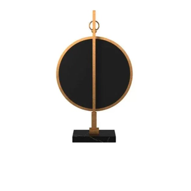 Art Deco Gold Medallion Round Mirror For Sale - Image 3 of 5