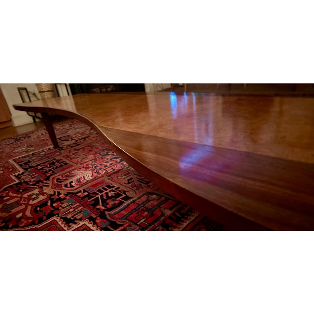 George Nakashima Mid-Century George Nakashima Rosewood Coffee Table Long and Organic Shaped For Sale - Image 4 of 15