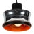Mid-Century Modern Scandinavian Orange Pendant Lamp in Chrome For Sale - Image 3 of 5