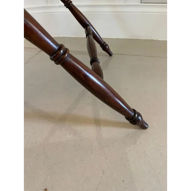 Antique Victorian Rosewood Butlers Tray on Stand For Sale - Image 14 of 15