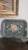 Vintage Hand Painted Olive Metal Tray For Sale - Image 12 of 12