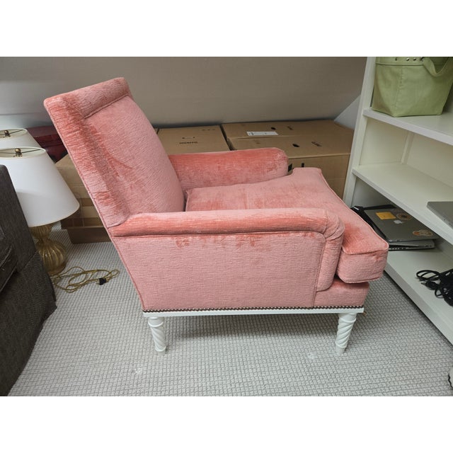 Mid-Century Modern Azure Arm Chair For Sale - Image 3 of 4