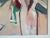 Large Vintage Abstract Figurative Acrylic Painting on Canvas by Hamzik For Sale - Image 9 of 11