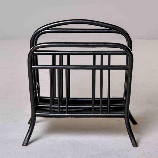 Thonet Model 33 Bentwood Magazine Rack in Ebonized Finish For Sale In Detroit - Image 6 of 11