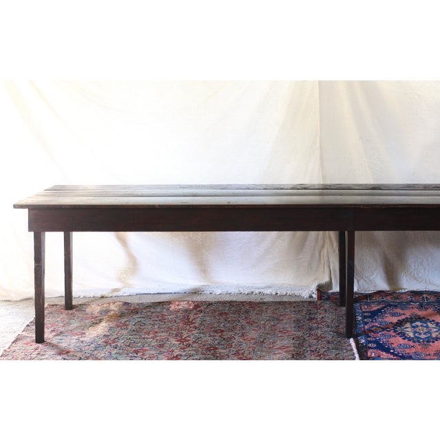 Very Large Antique Farmhouse or Harvest Table For Sale - Image 12 of 18