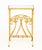 Hollywood Regency Mirrored Gilt Brass Side Table, the beveled glass top above magazine rack base. 24" H x 16" W x 15.5" D....