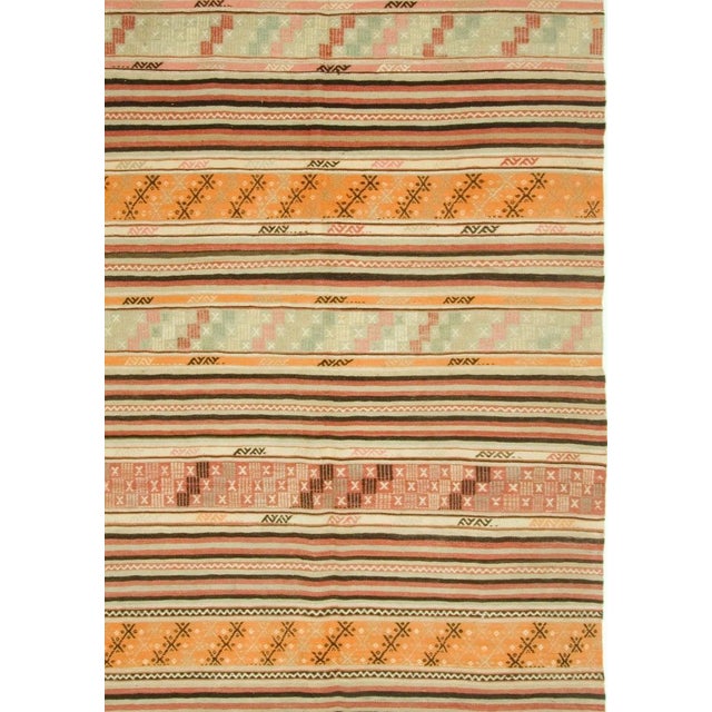 Vintage Turkish Kilim 9ft 5in X 5ft 4in For Sale - Image 4 of 8
