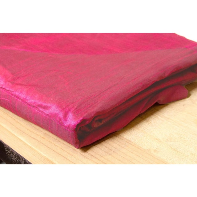 1990s Pink Silk Blend Duvet Bed Cover For Sale - Image 5 of 6