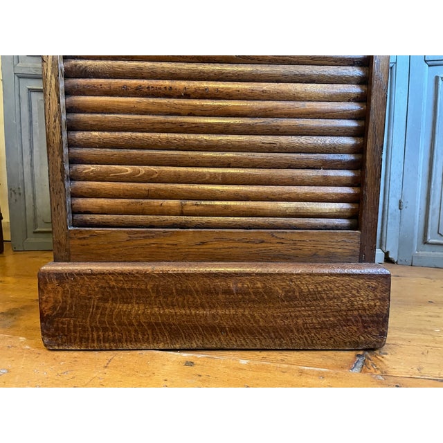 Antique French Roller Shutter Cabinet, 1890s For Sale - Image 12 of 14